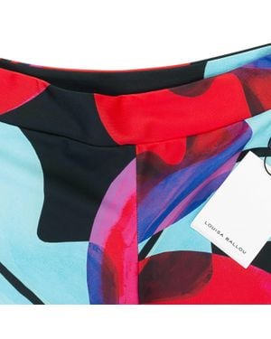 Louisa Ballou Calypso Print Bike Shorts - Red