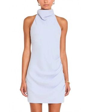 Amanda Uprichard Chantel Halter Mini Dress - Blue