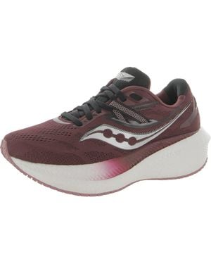 Saucony Triumph 20 Fitness Workout Running Shoes - Brown