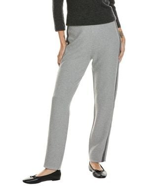 St. John Melange Spectator Stretch Pique Knit Pant - Gray