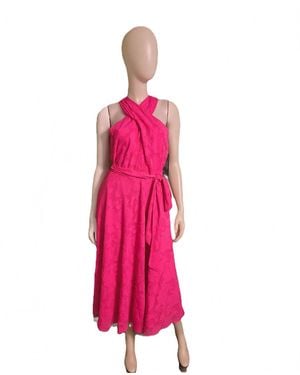 Tahari Woven Dress - Pink