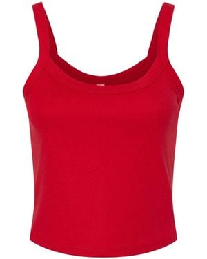 Bella Canvas Micro Rib Spaghetti Strap Tank - Red