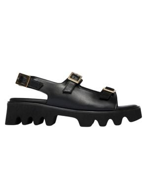 Frēda Salvador Mindy Lug Sole Sandal - Black