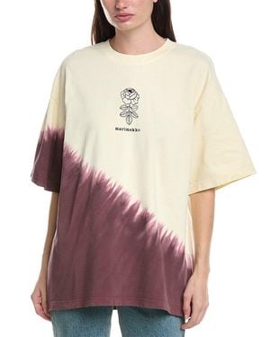 Marimekko Nopeus Vihkiruusu Placement T-Shirt - Red