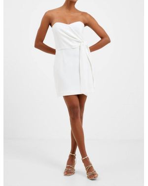 open lace back dress Rachel" Mikado One Shoulder Bow A-Line Floor Length Dress