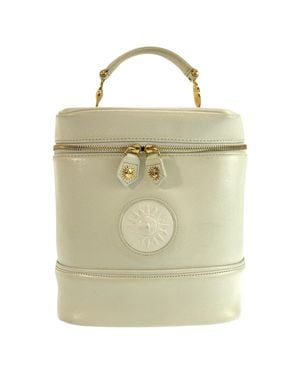 Versace Vintage Leather Handbag - Metallic