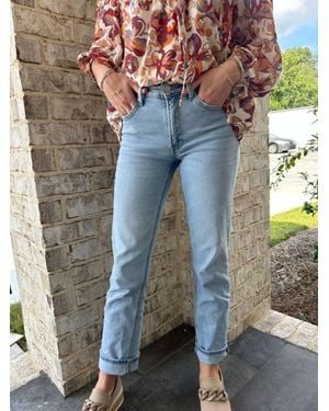 Just Black Denim Clean Straight Leg Jeans - Blue