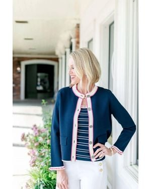 Vilagallo Contrasting Cardigan - White