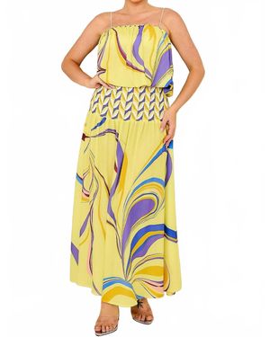Her Bottari Sun Daze Top & Skirt Set - Yellow