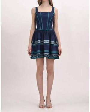 CELINA MOON Midnight Mini Dress - Blue