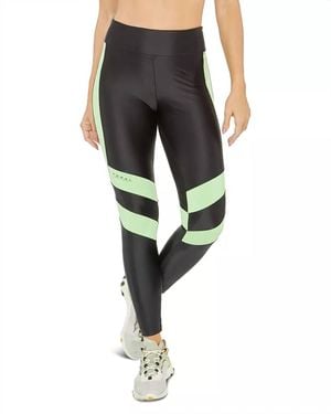 Koral Shred High-Rise Ankle Leggings - Black