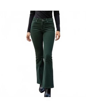 Lucky Brand Fairytale Corduroy Flare Pants - Green