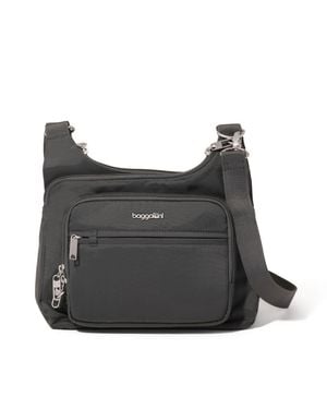 Baggallini Securtex Anti-Theft Crossover Crossbody - Gray