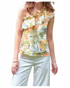 Finley Kate Botanical Top - White