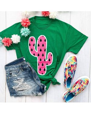 PPD Wholesale Watermelon Cactus Tee - Green