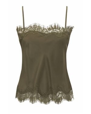 Gold Hawk Ale Crop Cami - Green