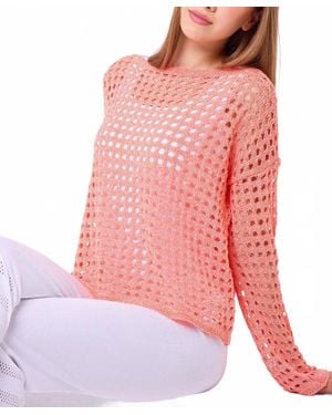 French Kyss Crochet Top - Pink