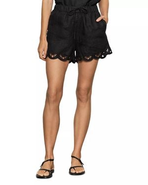 Sanctuary Almost There Linen Shorts - Black