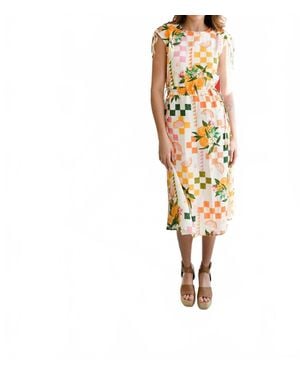 Never A Wallflower Cinch Waist Short Dress - Multicolor