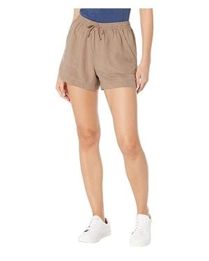 Splendid Noah Sweat Shorts Mocha Lyocell Drawstring Waist Active Jdm1983 - Natural
