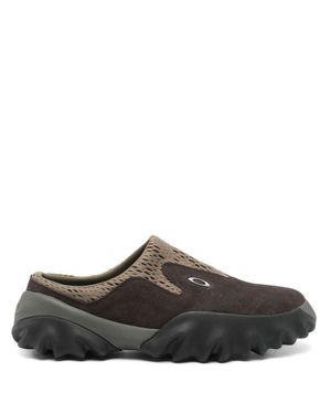 Oakley Suede And Mesh Slip-On Shoes - Brown