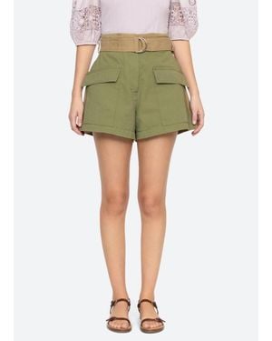Sea Carolina Belted Short - Green