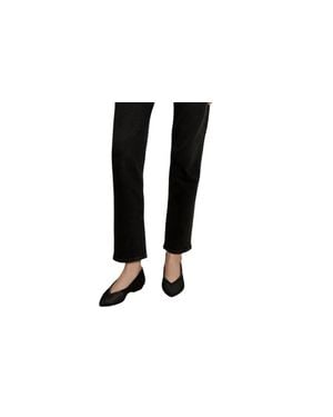 Veronica Beard Leah Mid Rise Straight Leg Jeans - Black