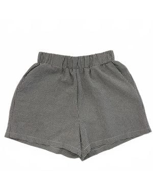 Elan Gingham Short - Gray