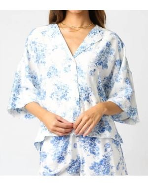 Olivaceous Alexis Top - Blue