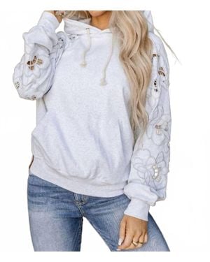 Ampersand Ave College Hoodie - White