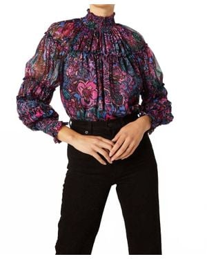 MISA Los Angles Rosalind Top - Blue