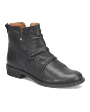 Söfft Beckie Boots Leather Side Zipper Ankle Bootie Htat213 - Black