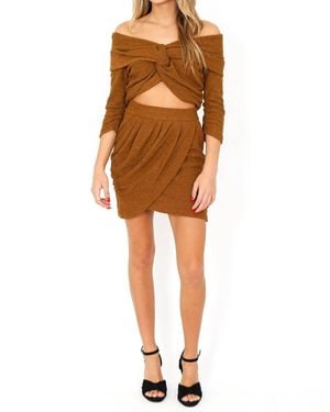 Amanda Uprichard Voila Skirt - Brown