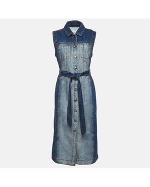 Aje. Aje Denim Sleeveless Long Darcie Dress - Blue