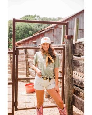 Turquoise Haven More Cowboys Graphic Tee - Green