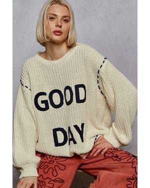 Pol Good Day Sweater - Natural