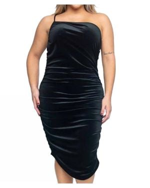 Giti Wholesale Velvet Dress - Blue