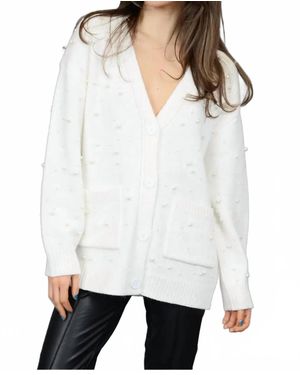 RD International Raziella Cardigan - White
