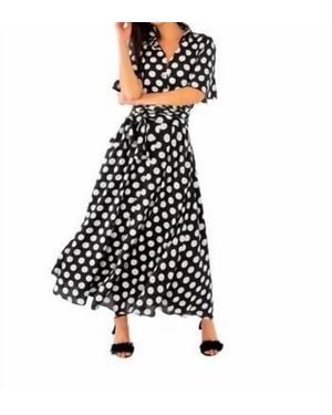 Gretchen Scott Panache Maxi Dress Polka Dot - White