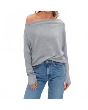Six Fifty Anywhere Long Sleeve Top - Gray