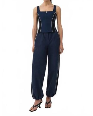 Jonathan Simkhai Aya Bustier Top - Blue