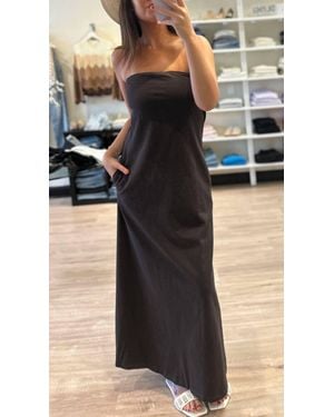 LNA Topanga Strapless Maxi Dress - Black