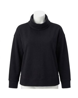 Spanx Airessentials Tunic Sweatshirt Top - Blue
