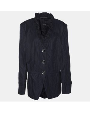 Basler Nylon Fabric Blazer - Blue
