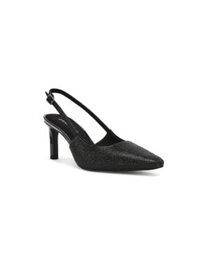Anne Klein Rosel C High Rose07F9 Crystal Pump Heel Zogg3090 - Black