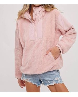 Bluivy Contrast Hoodie - Pink