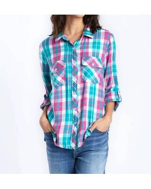 Billy T Button-Down Collar Shirt - Blue