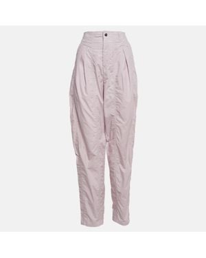 Isabel Marant Light Cotton Pleated Pants - Purple