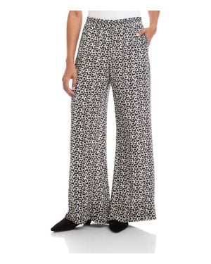 Karen Kane Wide-Leg Pants - Gray