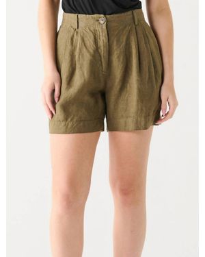 Dex Linen Shorts - Green